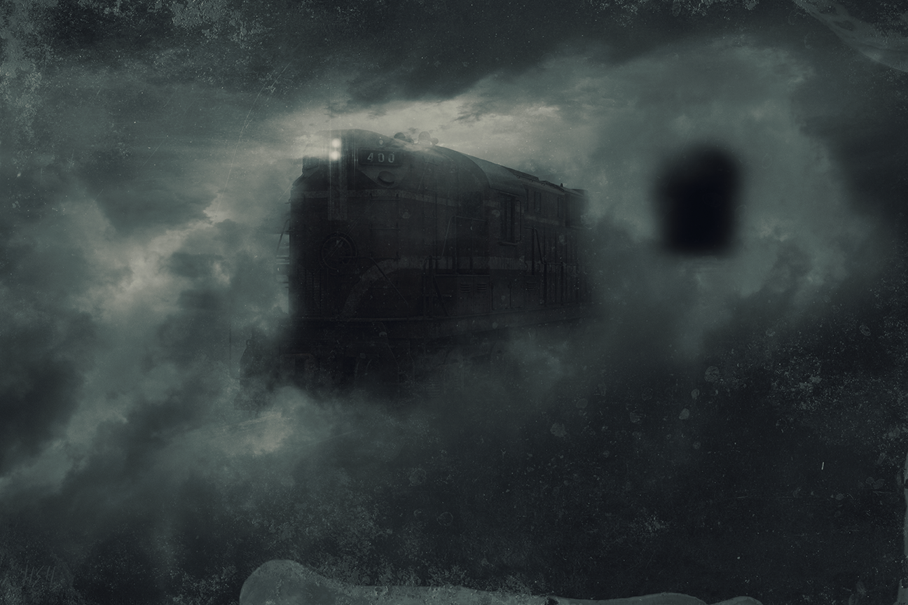 Recent digital artwork titled : The old Ghost Train